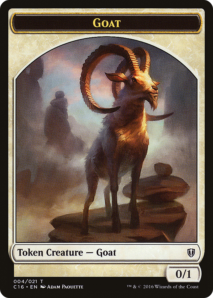 Goat // Thopter Double-Sided Token (C16-4 // 9) - Commander 2016 Tokens