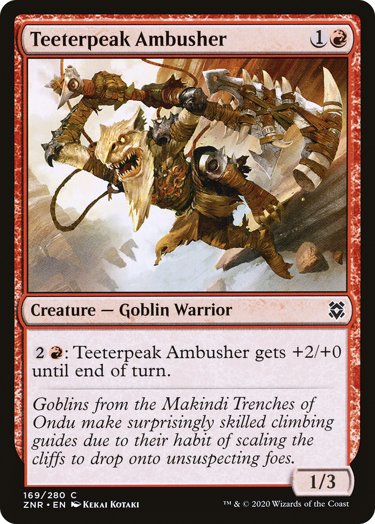 Teeterpeak Ambusher (ZNR-169) - Zendikar Rising