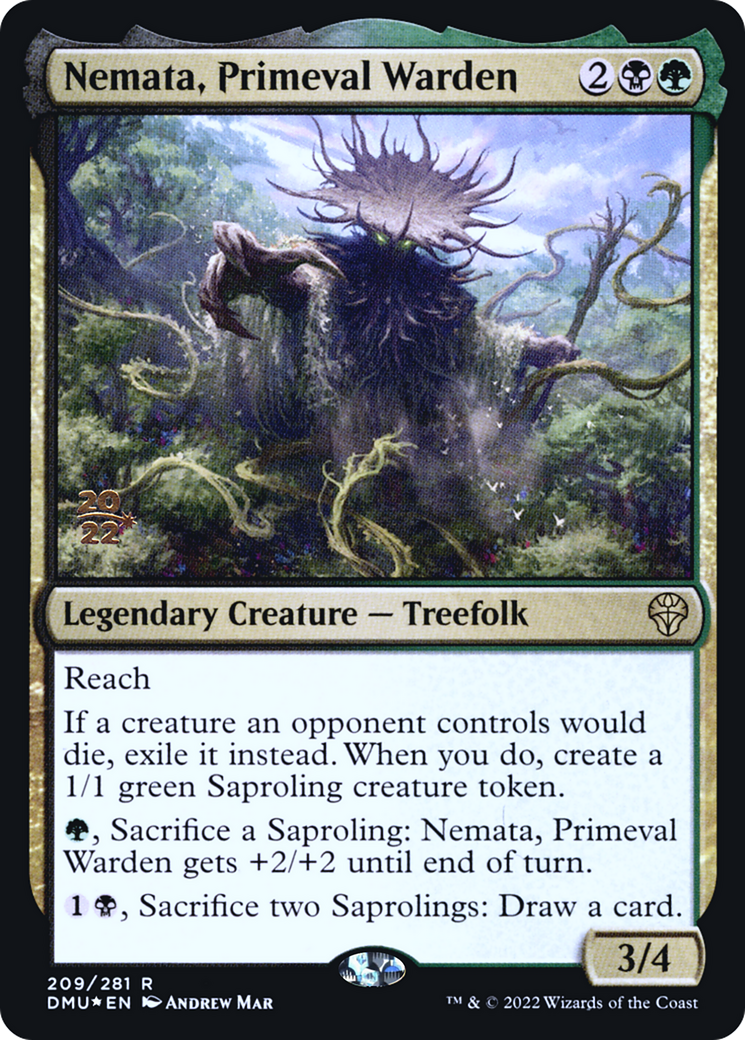 Nemata, Primeval Warden (PRE-209) - Dominaria United Promos Foil