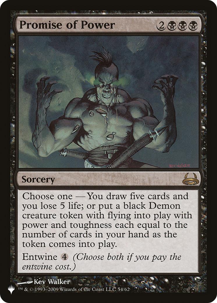 Promise of Power (LIST-54/62) - The List