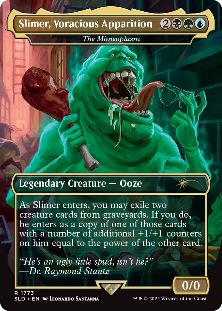 Slimer, Voracious Apparition - The Mimeoplasm (SLD-1773) - Secret Lair Drop / Slimer, Voracious Apparition (Borderless)