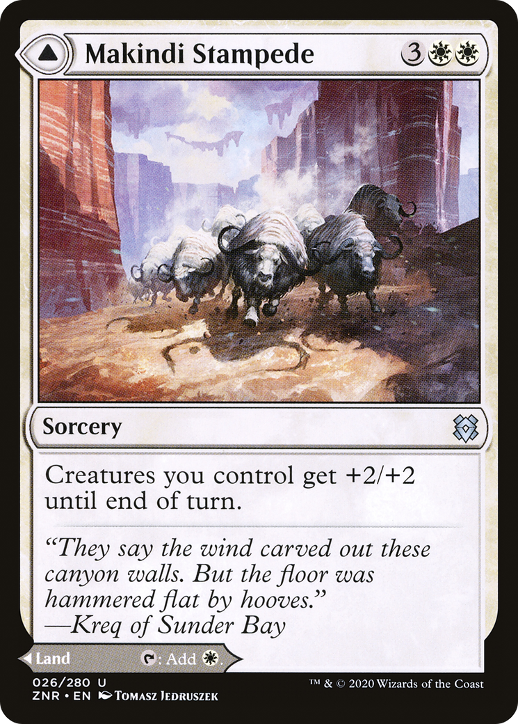 Makindi Stampede (ZNR-026) - Zendikar Rising Foil