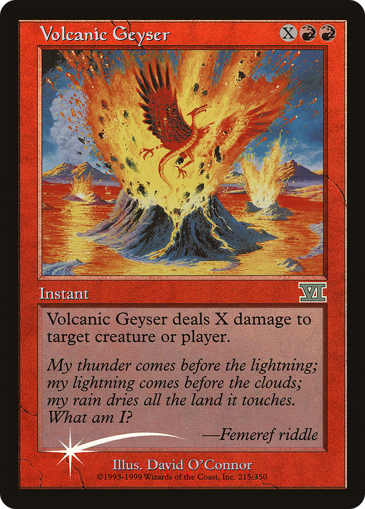Volcanic Geyser (FNM-) - Friday Night Magic 2000 Foil