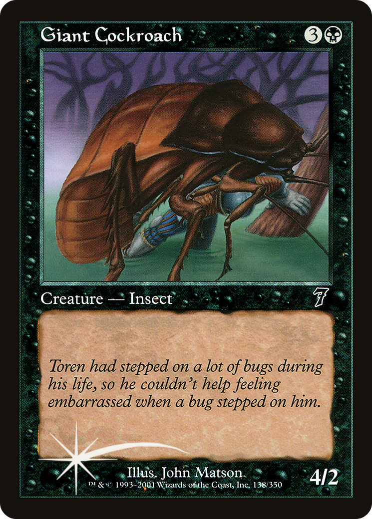 Giant Cockroach (7ED-138) - 7th Edition