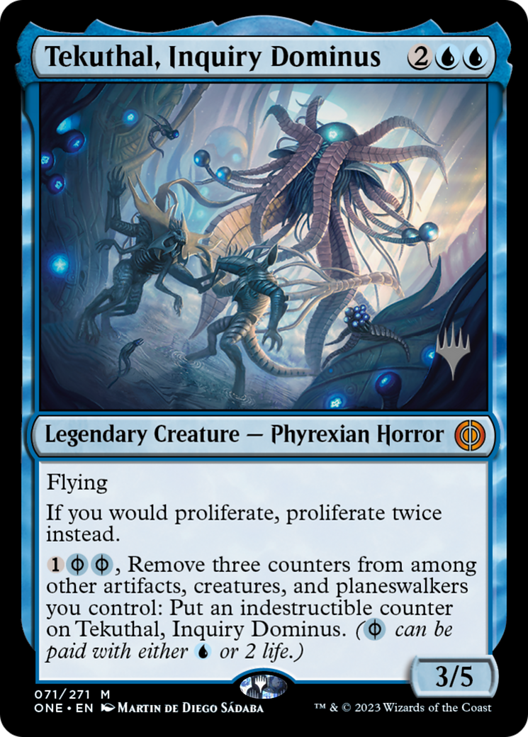 Tekuthal, Inquiry Dominus (PPONE-071) - Phyrexia: All Will Be One Promos Foil