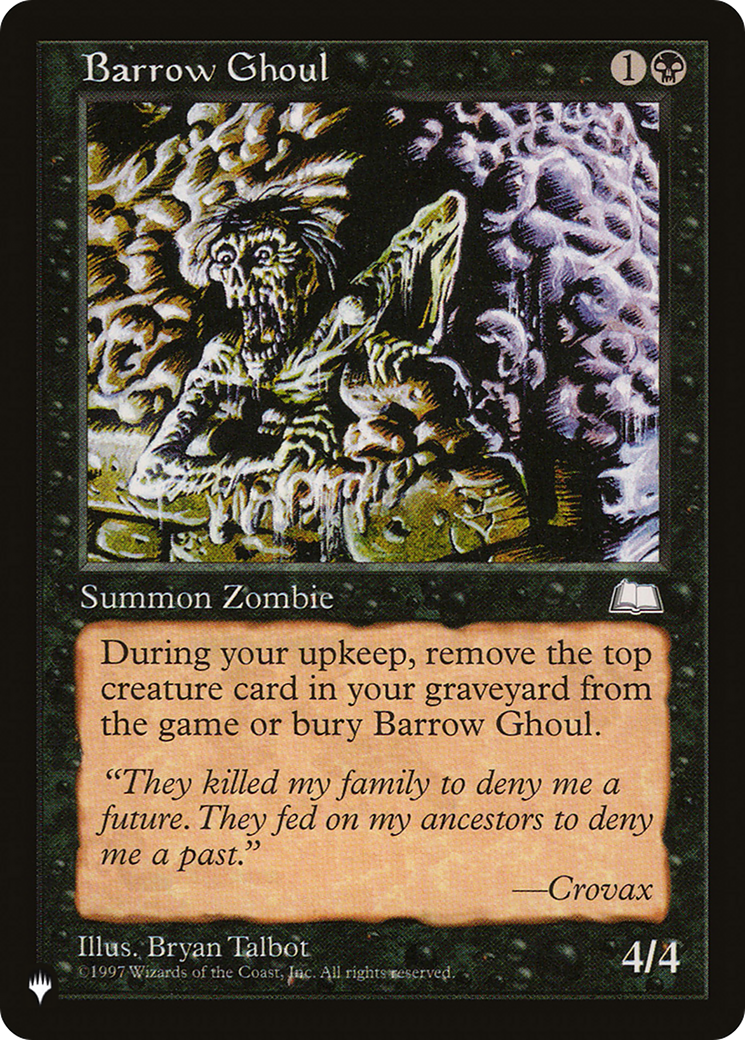 Barrow Ghoul (LIST-WTH-61) - The List