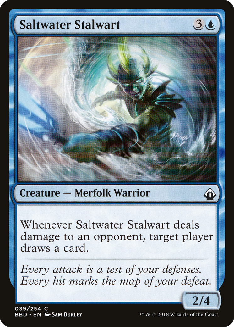 Saltwater Stalwart (BBD-039) - Battlebond Foil