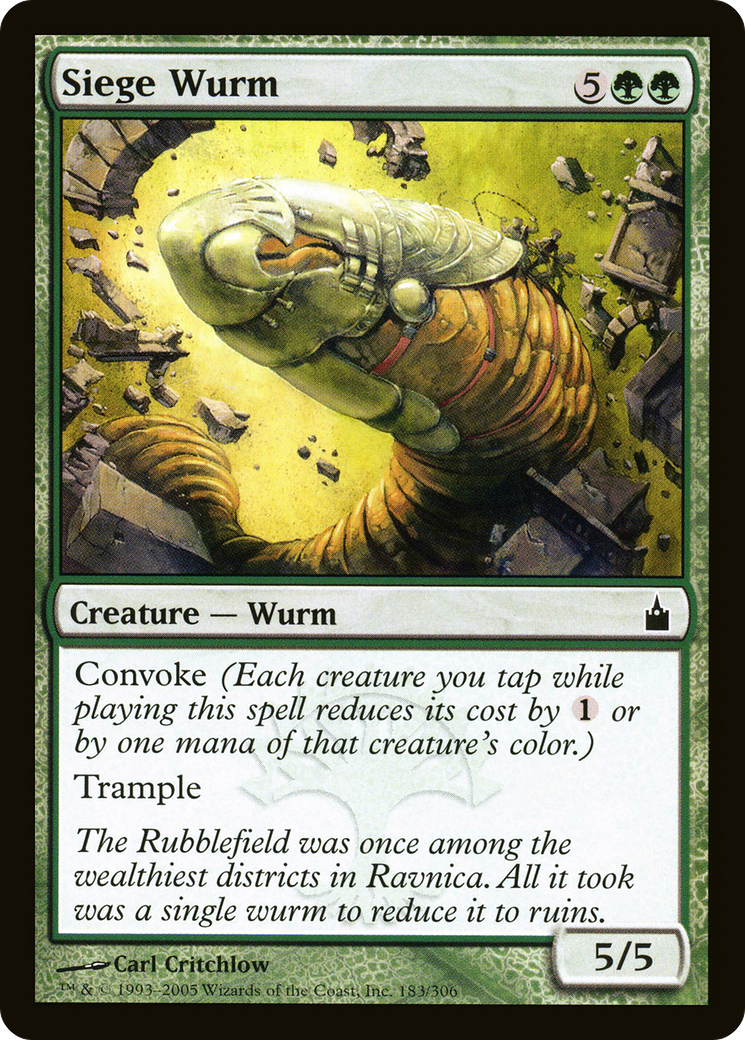 Siege Wurm (RAV-183) - Ravnica: City of Guilds Foil