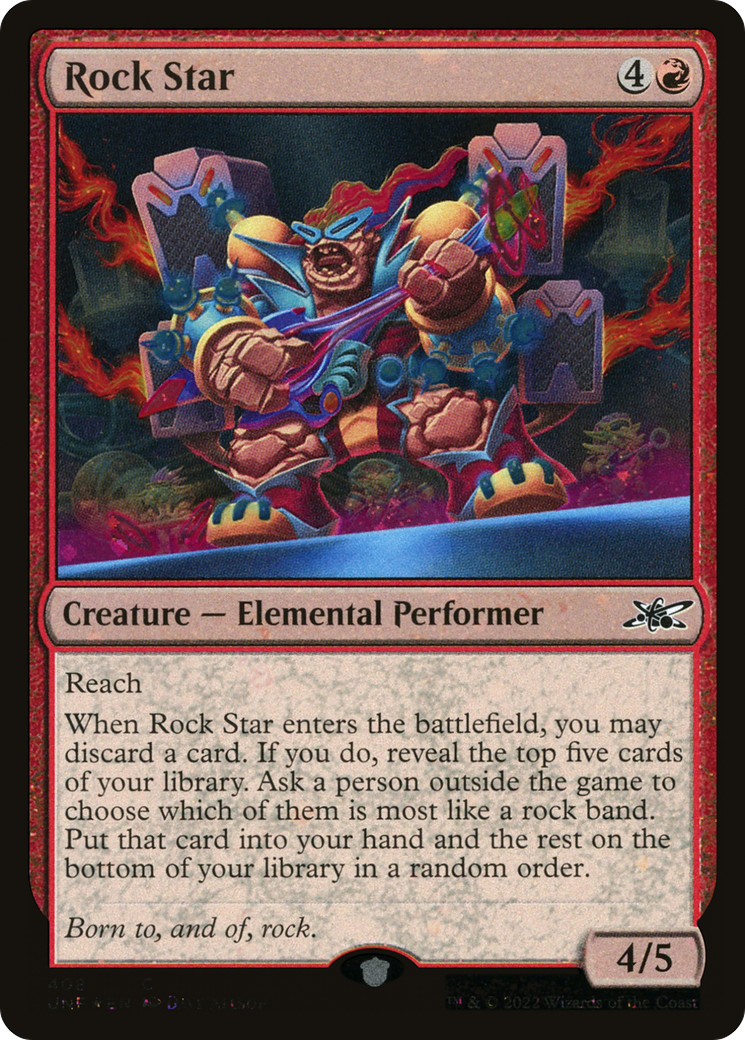 Rock Star (Galaxy Foil) (UNF-408) - Unfinity Foil