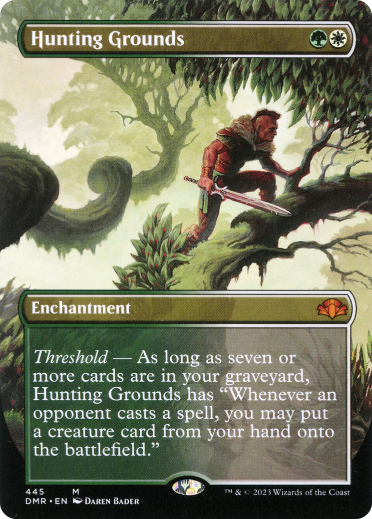 Hunting Grounds (Borderless) (DMR-445) - Dominaria Remastered (Borderless) Foil