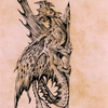 Ancient Brass Dragon // Ancient Brass Dragon (ACLB-049) - Battle for Baldur's Gate Art Series (Borderless)