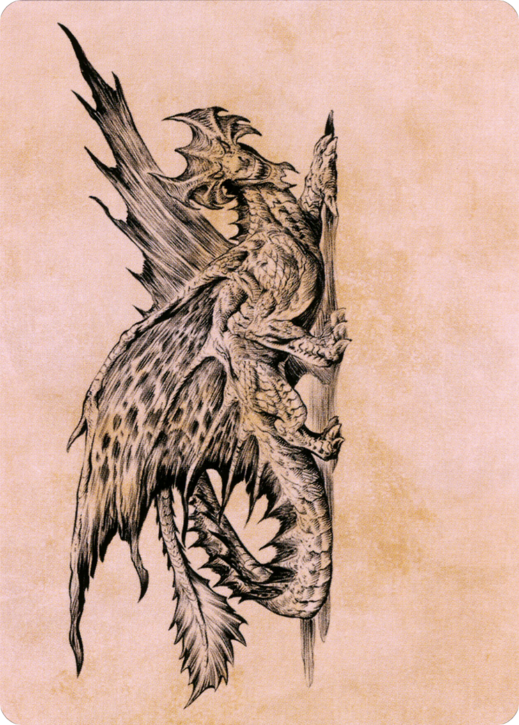 Ancient Brass Dragon // Ancient Brass Dragon (ACLB-049) - Battle for Baldur's Gate Art Series (Borderless)