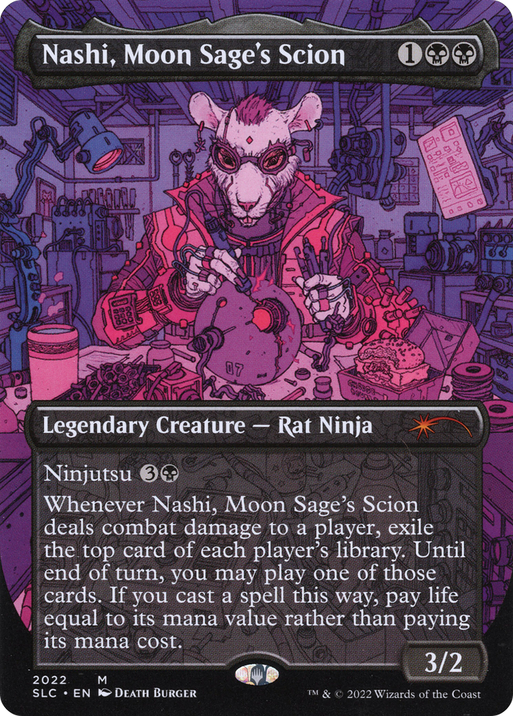 Nashi, Moon Sage's Scion (SLC-2022) - Secret Lair Countdown Kit (Borderless) Foil