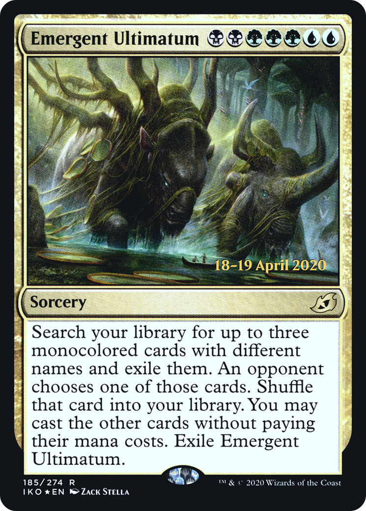Emergent Ultimatum (PRE-185) - Ikoria: Lair of Behemoths Promos Foil