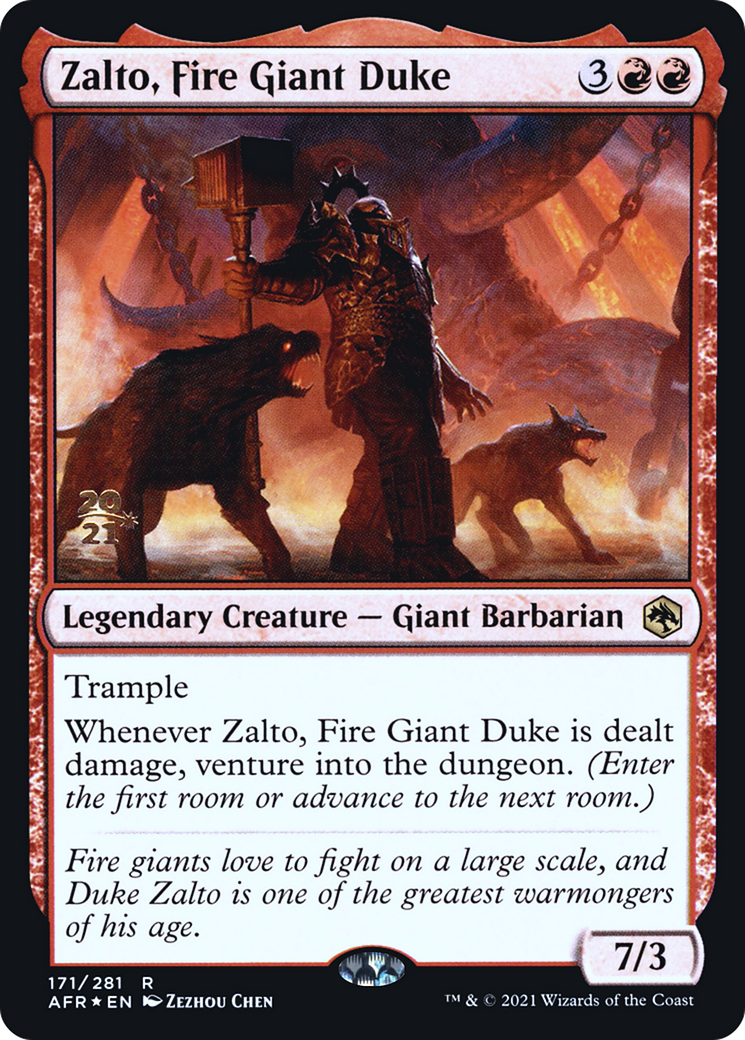 Zalto, Fire Giant Duke (PRE-171) - Adventures in the Forgotten Realms Promos Foil