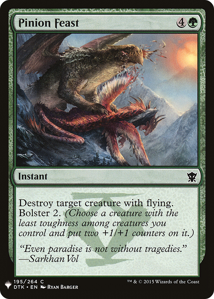 Pinion Feast (LIST-DTK-195) - The List