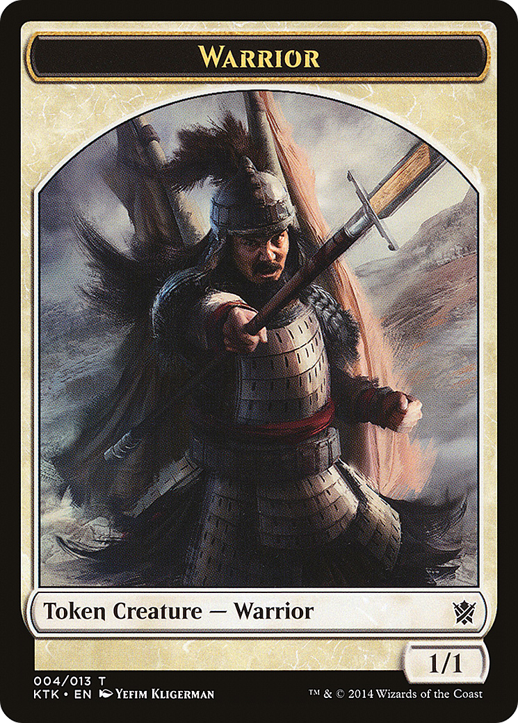 Warrior Token (004) (KTK-004) - Khans of Tarkir Tokens