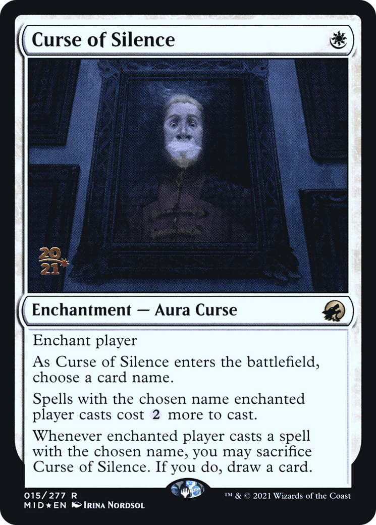 Curse of Silence (PRE-015) - Innistrad: Midnight Hunt Promos Foil