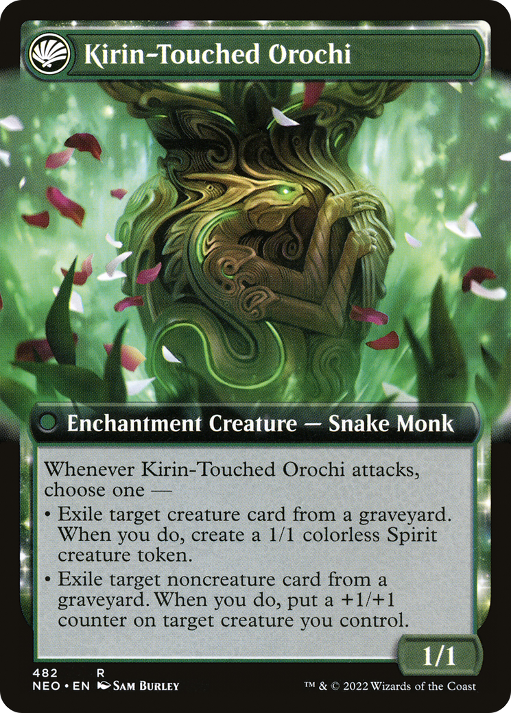 Teachings of the Kirin (Extended Art) (NEO-482) - Kamigawa: Neon Dynasty: (Extended Art, fandfc, enchantment) Foil