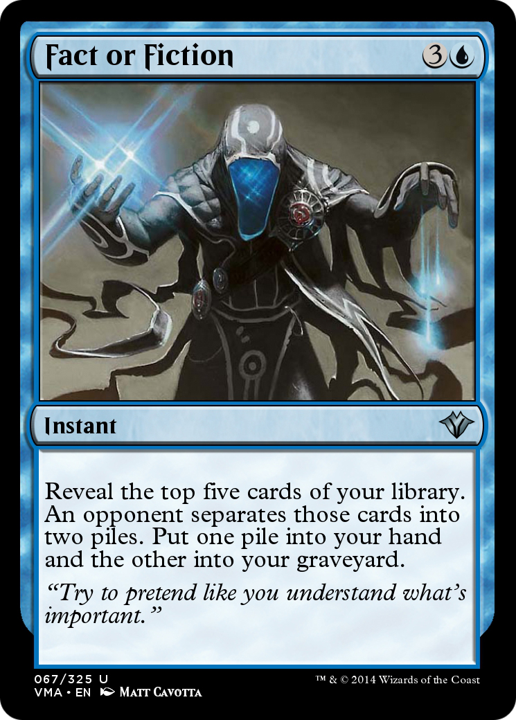 Fact or Fiction (VMA-067) - Vintage Masters Foil