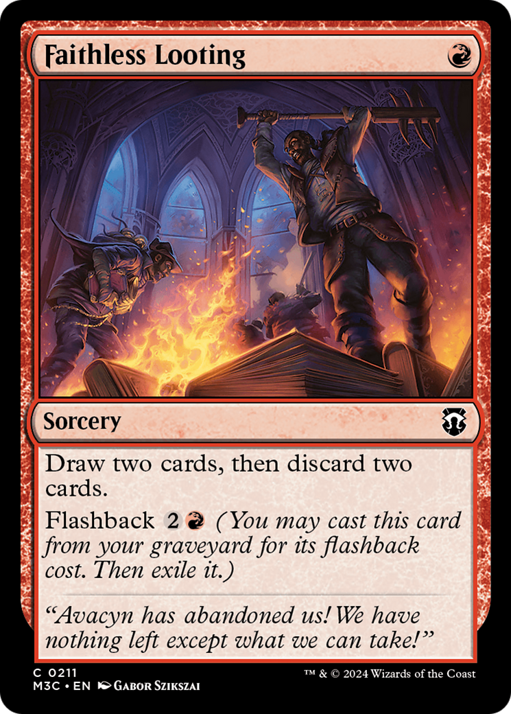 Faithless Looting (M3C-211) - Modern Horizons 3 Commander Foil