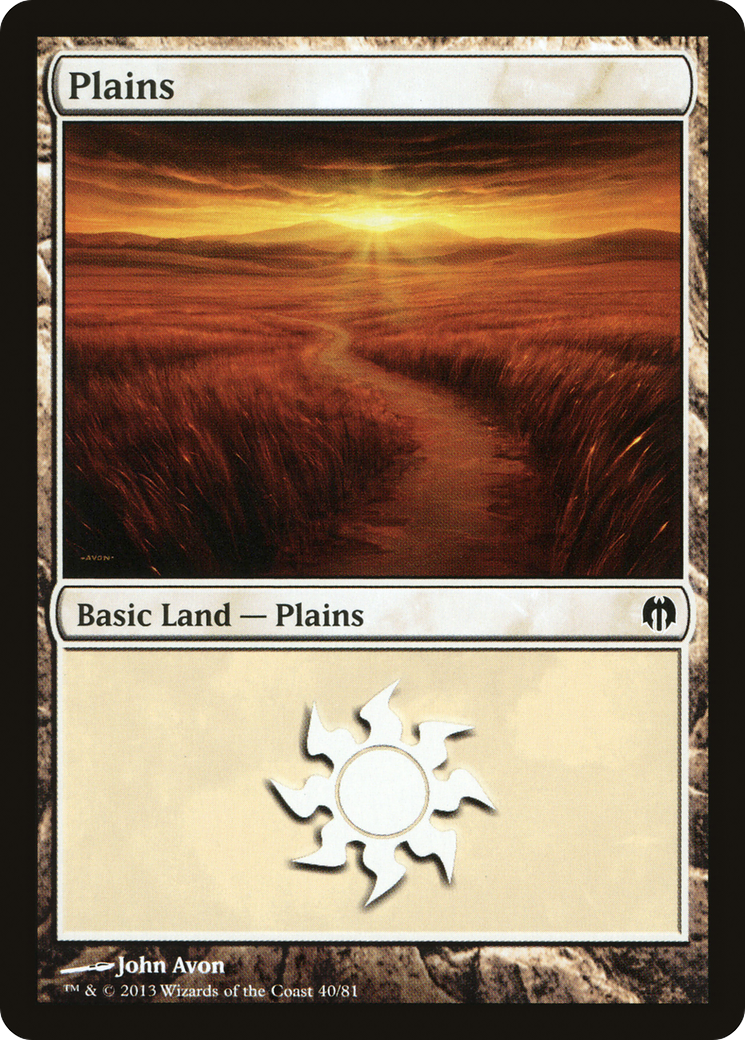 Plains (40) (DDL-040) - Duel Decks: Heroes vs. Monsters