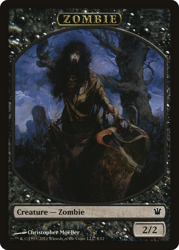 Zombie Token (8) (ISD-008) - Innistrad Tokens