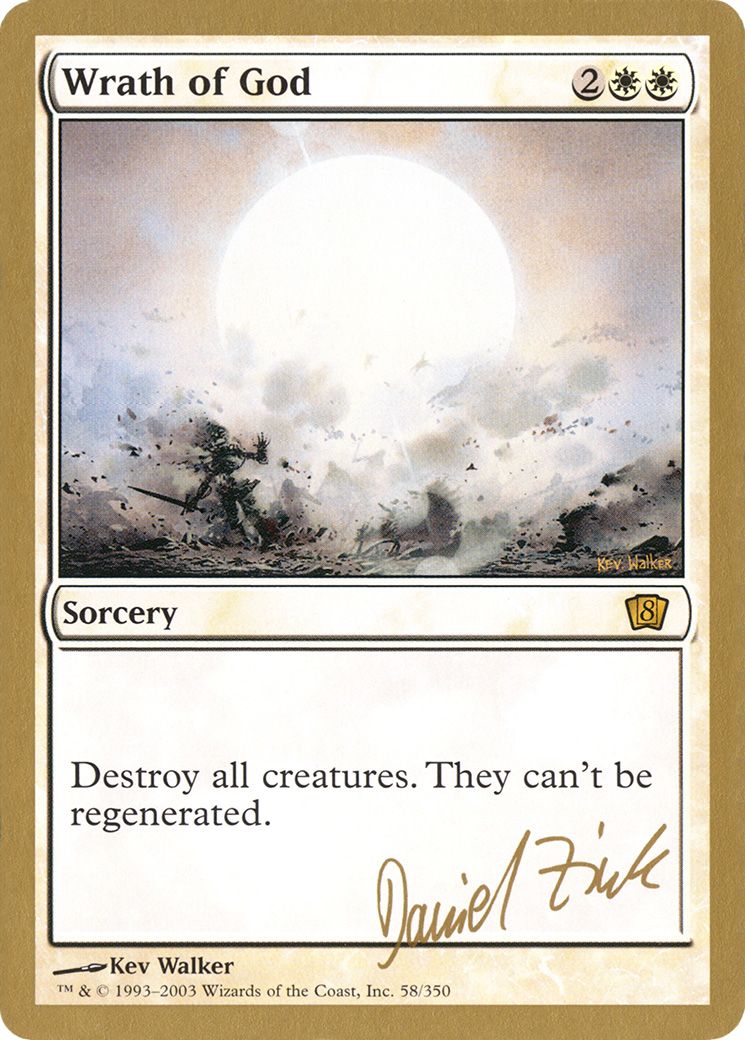 Wrath of God - 2003 Daniel Zink (8ED) (WCD-) - World Championship Decks 2003