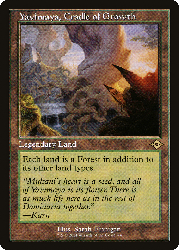 Yavimaya, Cradle of Growth (Retro Frame) (MH2-441) - Modern Horizons 2 Etched Foil