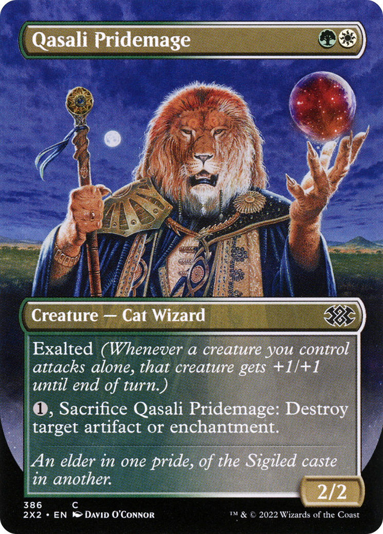 Qasali Pridemage (Borderless) (2X2-386) - Double Masters 2022 (Borderless) Foil