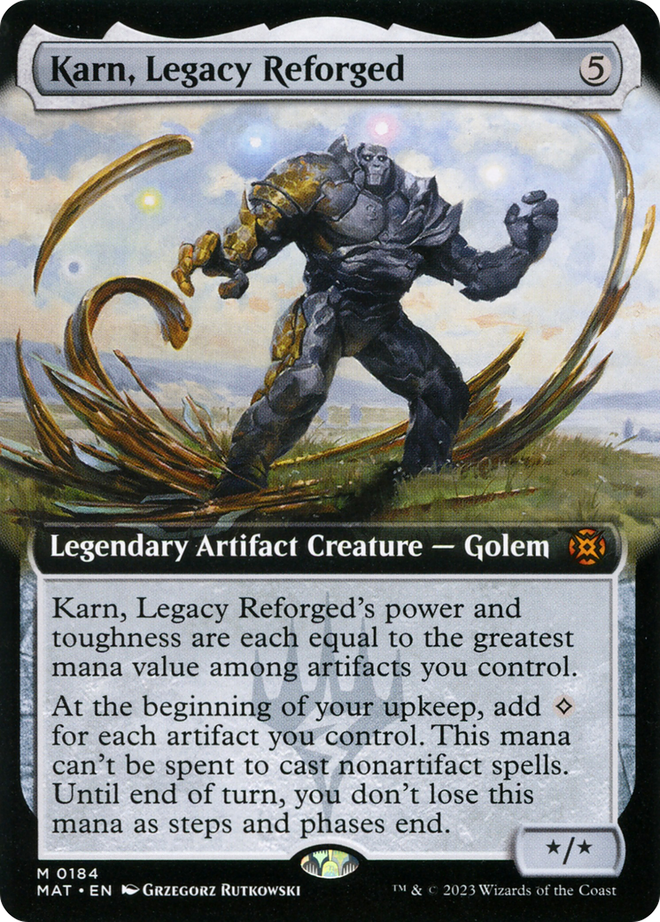 Karn, Legacy Reforged (Extended Art) (MAT-184) - March of the Machine: The Aftermath: (Extended Art) Foil