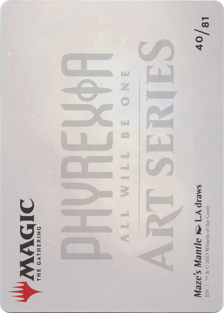 Maze's Mantle // Maze's Mantle (AONE-040) - Phyrexia: All Will Be One Art Series (Borderless) Foil