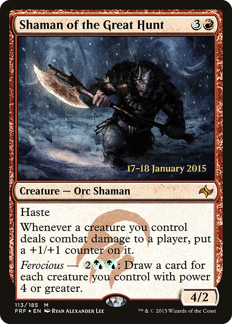 Shaman of the Great Hunt (PRE-113) - Fate Reforged Promos Foil