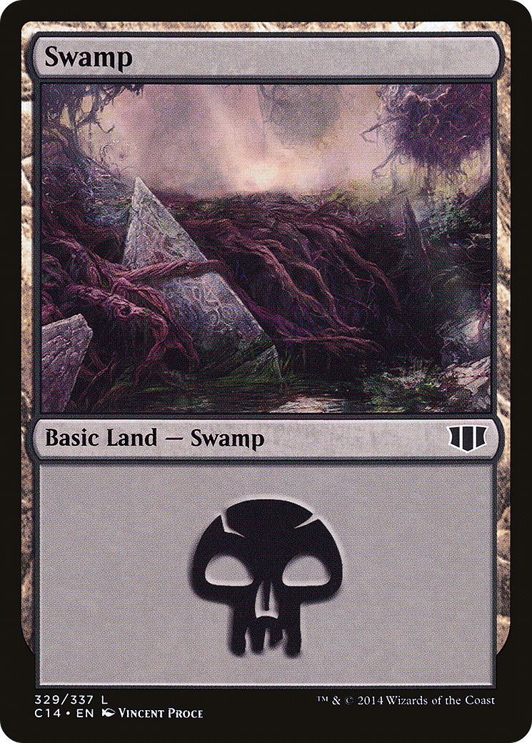 Swamp (329) (C14-329) - Commander 2014