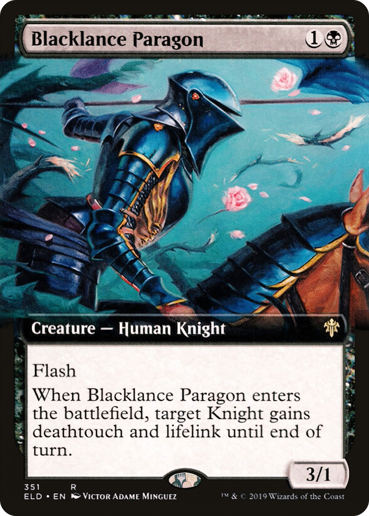 Blacklance Paragon (Extended Art) (ELD-351) - Throne of Eldraine: (Extended Art) Foil
