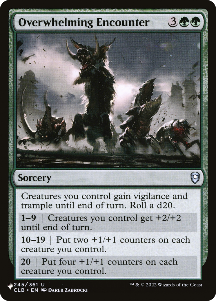 Overwhelming Encounter (LIST-245/361) - The List