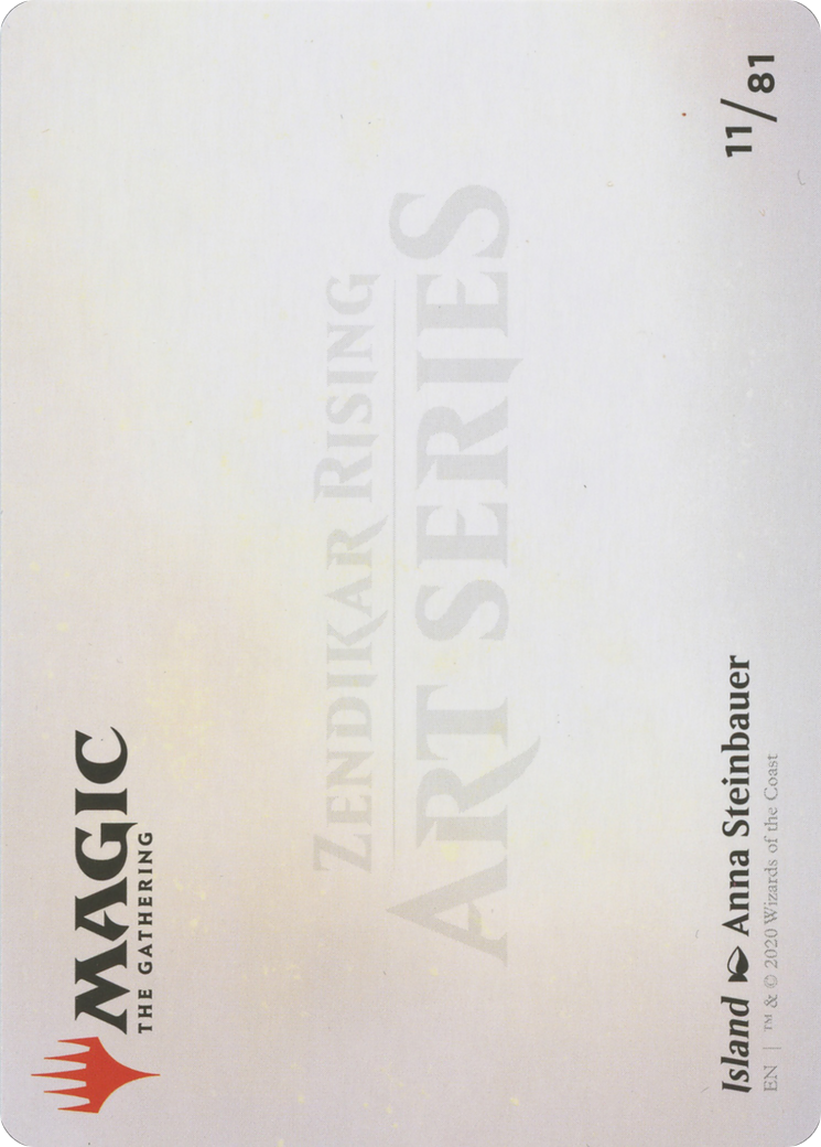 Island // Island (AZNR-011) - Zendikar Rising Art Series (Borderless)
