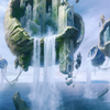 Island // Island (AZNR-011) - Zendikar Rising Art Series (Borderless) Foil