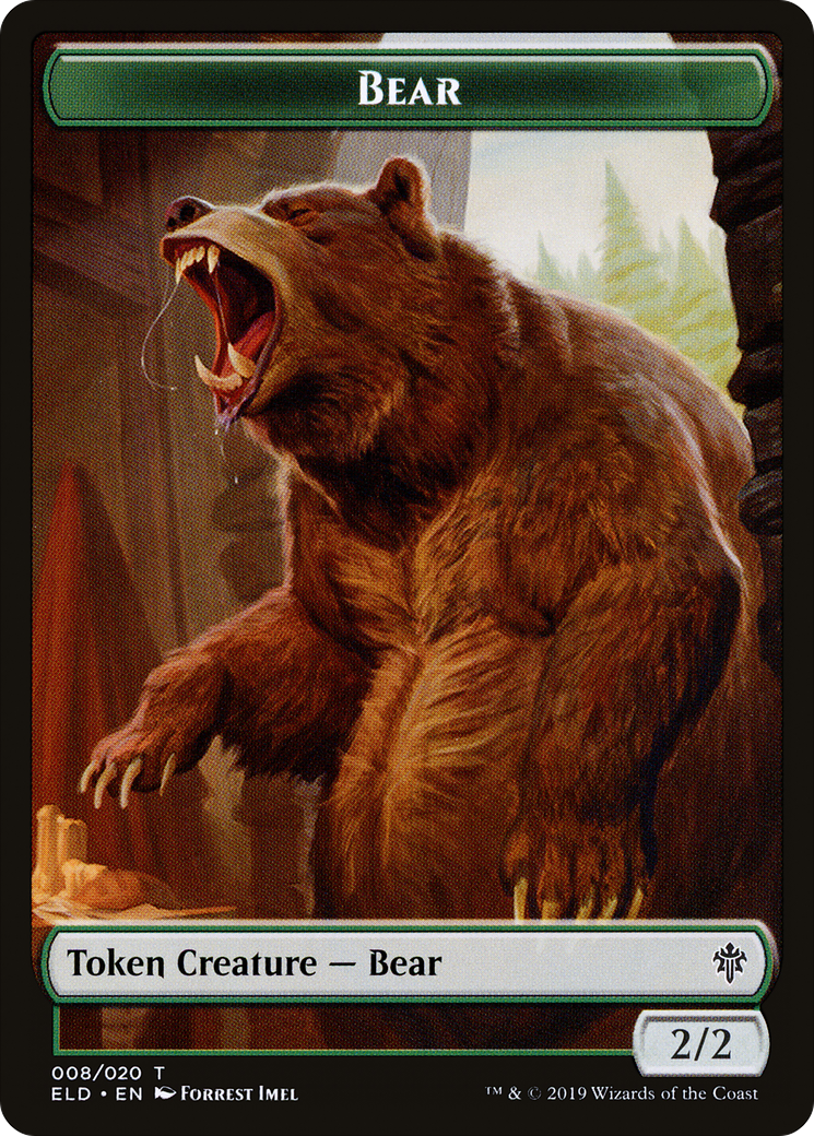 Bear (TELD-008) - Throne of Eldraine Tokens Foil