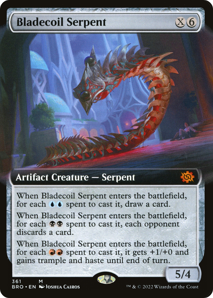 Bladecoil Serpent (Extended Art) (BRO-361) - The Brothers' War: (Extended Art)