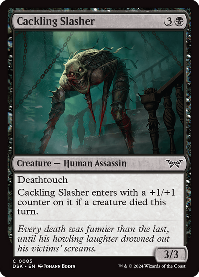 Cackling Slasher (DSK-085) - Duskmourn: House of Horror