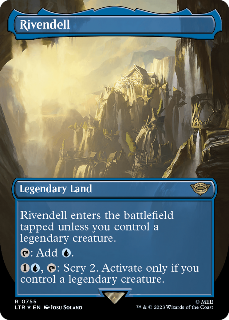 Rivendell (Borderless) (Surge Foil) (LTR-755) - The Lord of the Rings: Tales of Middle-earth (Borderless) Foil