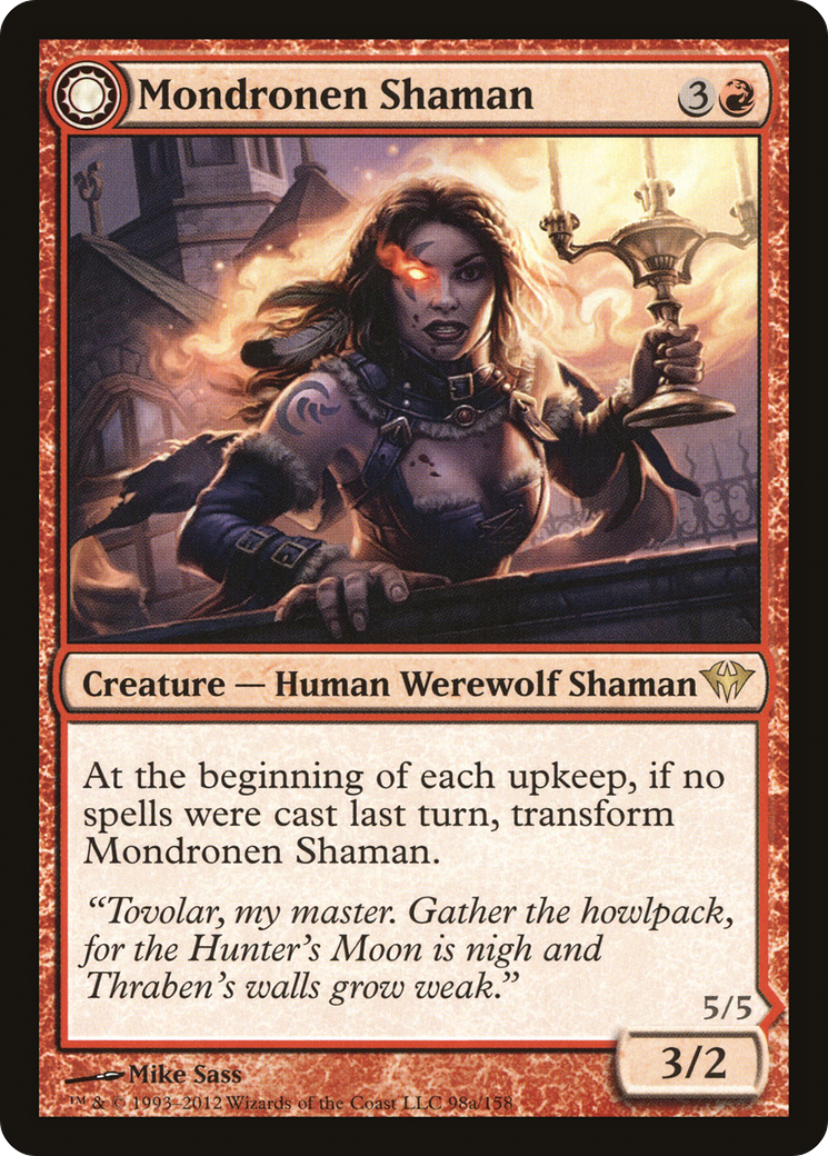 Mondronen Shaman (DKA-098) - Dark Ascension: (Double Faced Transform)