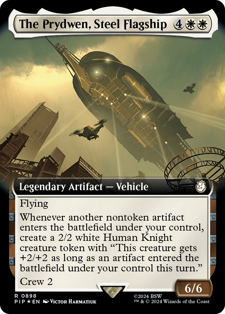The Prydwen, Steel Flagship (Extended Art) (Surge Foil) (PIP-898) - Fallout: (Extended Art) Foil