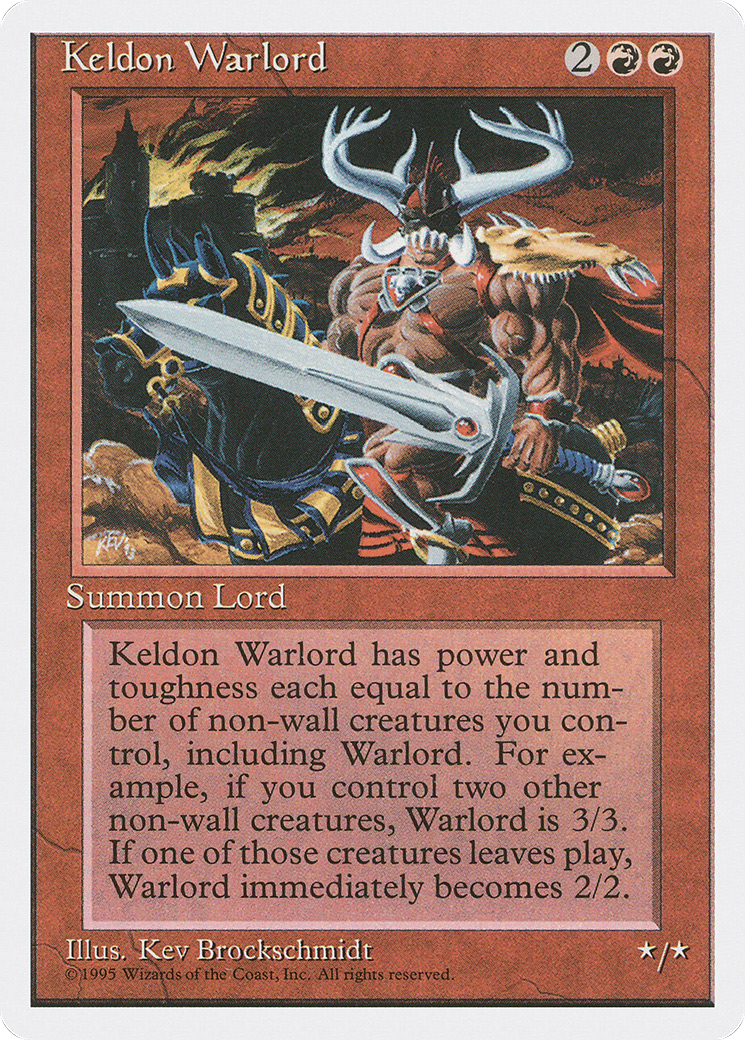 Keldon Warlord (4ED-) - Fourth Edition