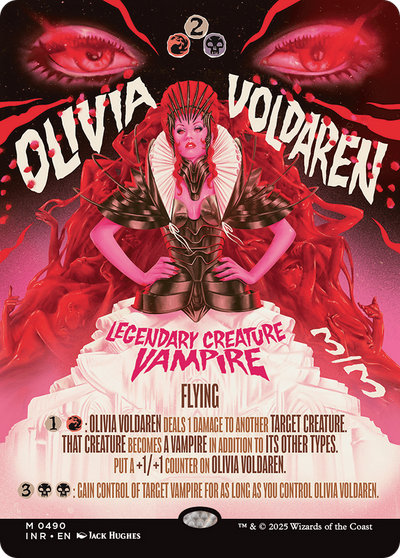 Olivia Voldaren (Showcase) (INR-490) - Innistrad Remastered: (Showcase) (Borderless) Foil