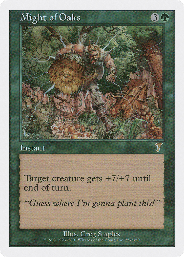 Might of Oaks (7ED-257) - 7th Edition Foil