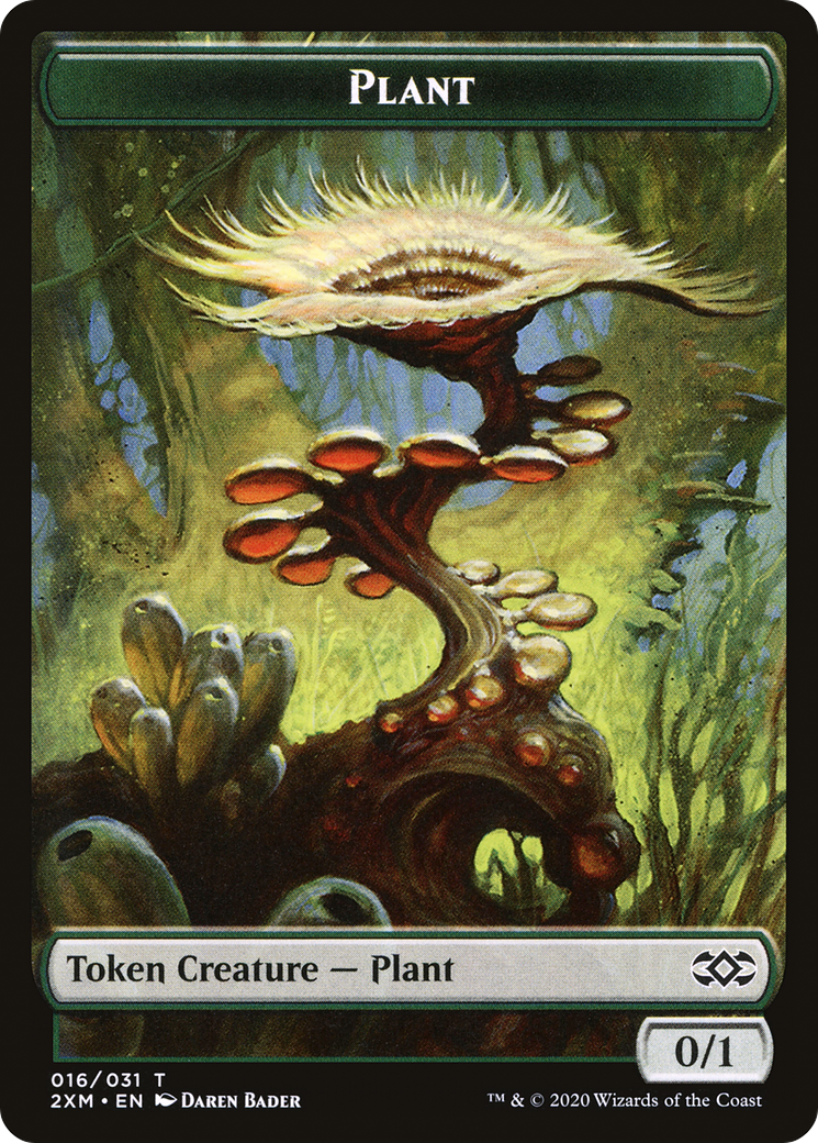 Plant (T2XM-016) - Double Masters Tokens Foil