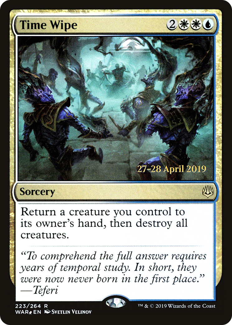 Time Wipe (PRE-223) - War of the Spark Promos Foil