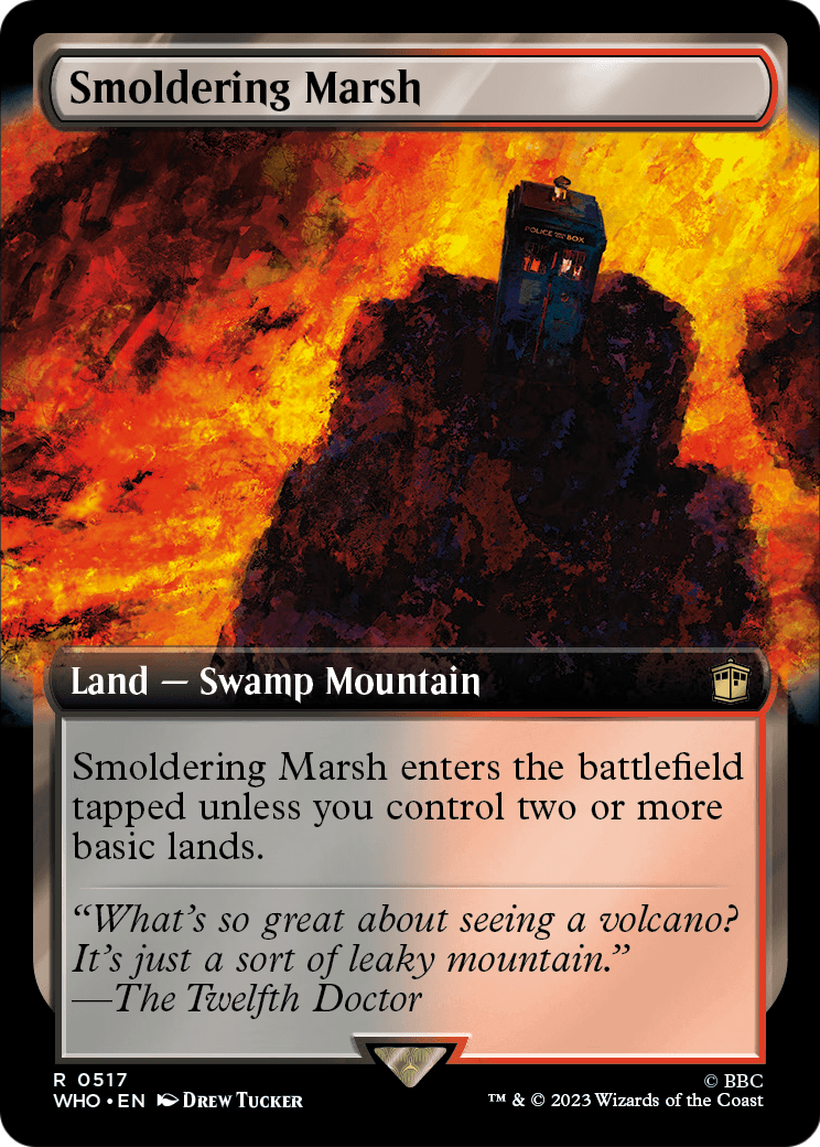 Smoldering Marsh (Extended Art) (WHO-517) - Doctor Who: (Extended Art) Foil